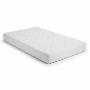 baby bed mattress & padded cover a.