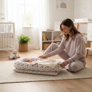 jungle baby nest with weist belt