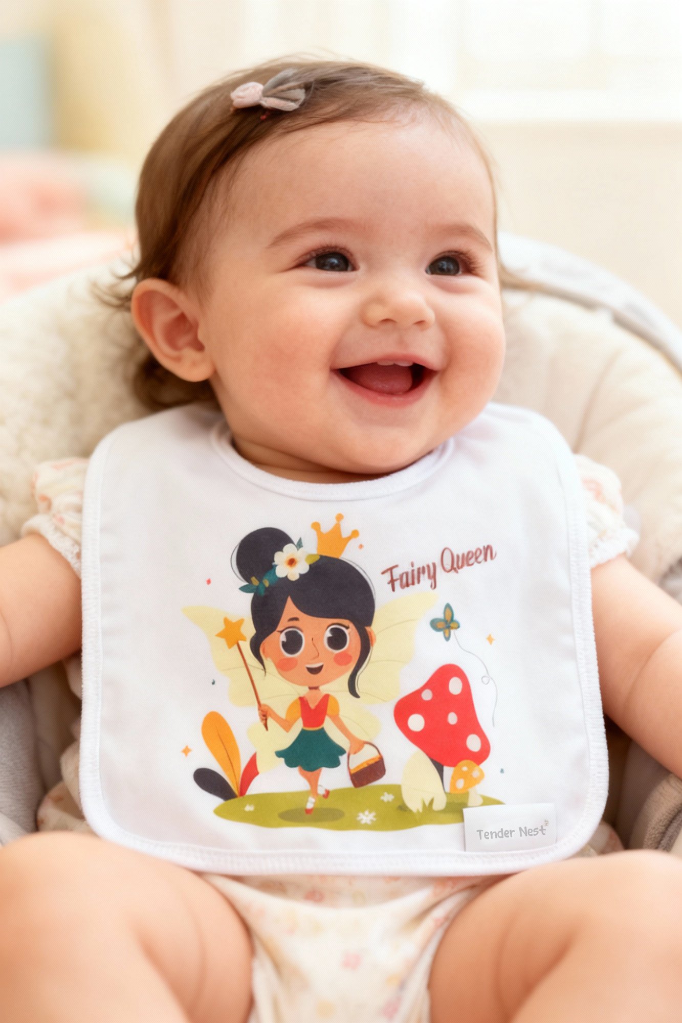 baby bib fairy queen black baby bib fairy queen black
