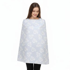 nursing cover blue with support