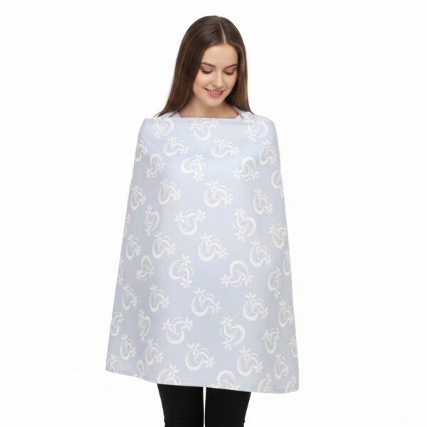 nursing cover blue with support