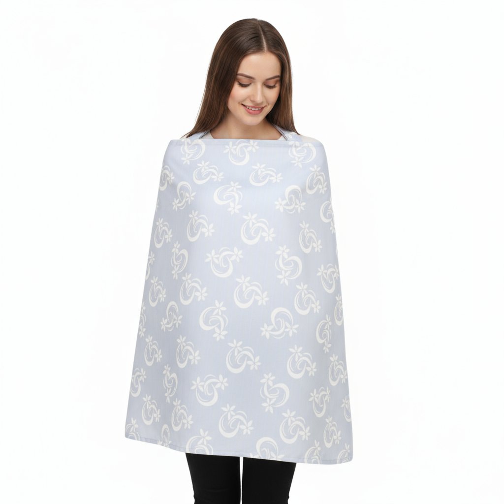nursing cover blue with support nursing cover blue with support