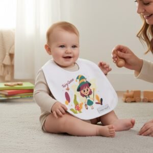 baby bib fairy queen hat