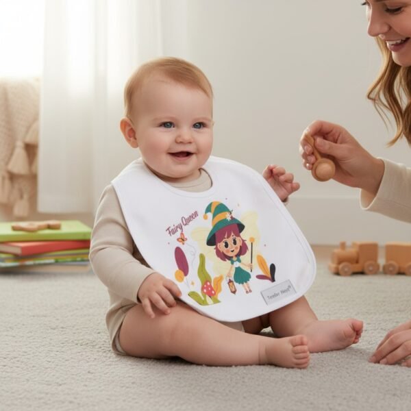 baby bib fairy queen hat