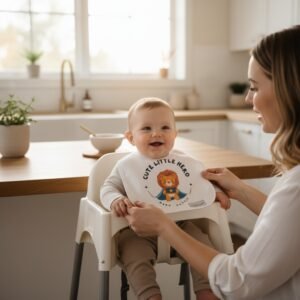 baby bib cute hero lion