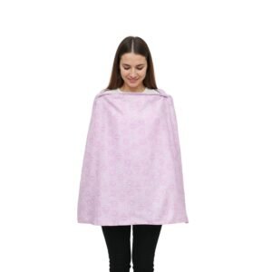 nursing cover pink with support