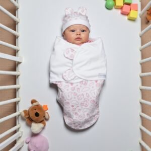 baby swaddle milky red
