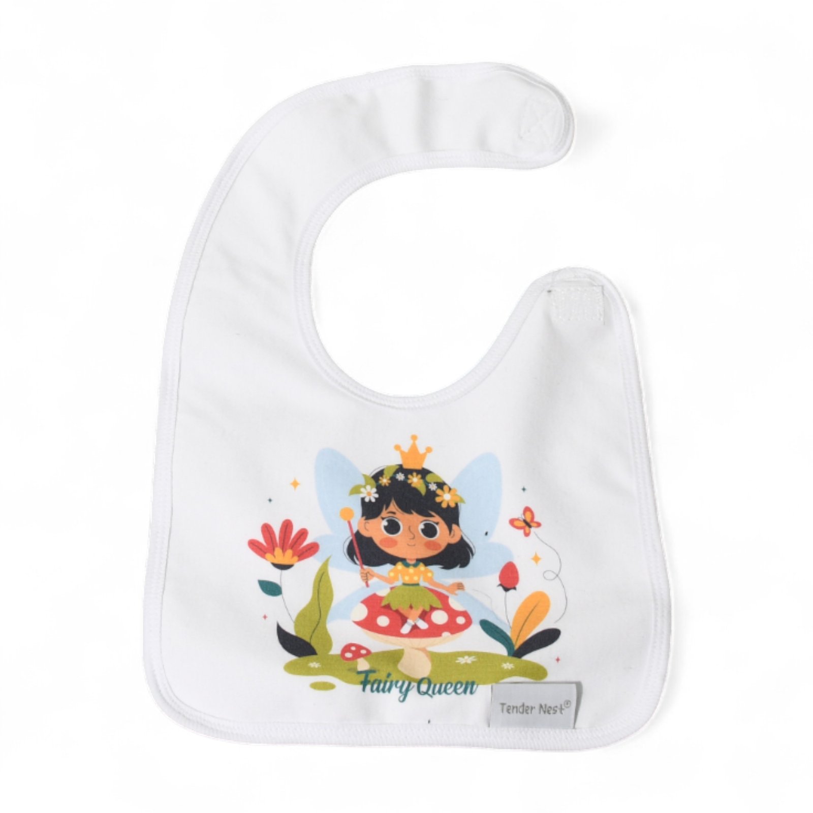 baby bib fairy queen flowers baby bib fairy queen flowers