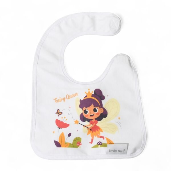 baby bib fairy queen purple
