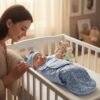 baby swaddle smiley blue baby swaddle smiley blue
