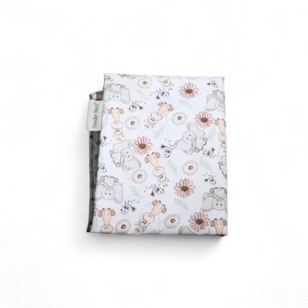 white extra soft fabric fitted bed sheet