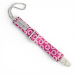 pacifier clip satin girl