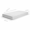 white extra soft fabric fitted bed sheet