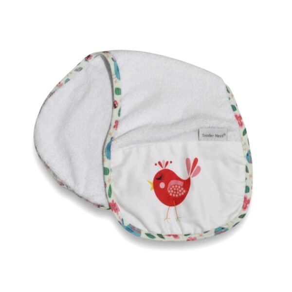 baby burping towel birds
