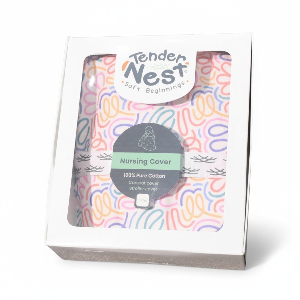 premium cotton nursing cover grey with support