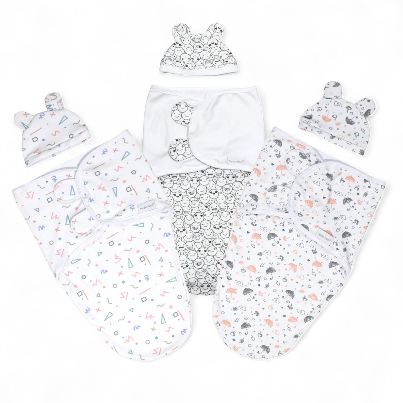 baby swaddle pack of 3, set1