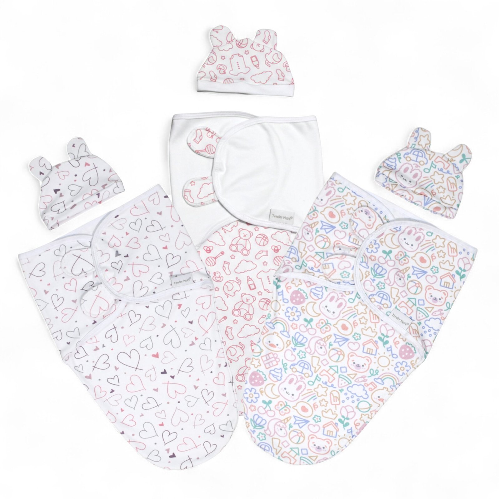 baby swaddle pack of 3, set1 baby swaddle pack of 3, set1