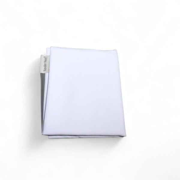white extra soft fabric fitted bed sheet
